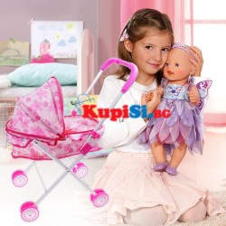 Детска количка за кукли – за легнало бебе