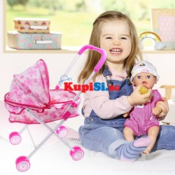 Детска количка за кукли – за легнало бебе