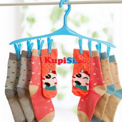 Закачалка за дрехи с щипки за простиране