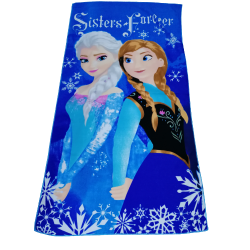 Плажна хавлия с Елза и Ана