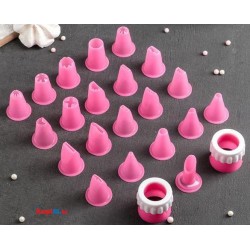 Комплект от 21 броя накрайници за декорация 