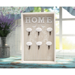 Дървена кутия , закачалка за ключове