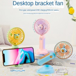 Мини вентилатор с поставка за телефон