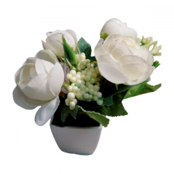 Изкуствено цвете в  кашпа, рози 