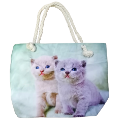 ПЛАЖНА ЧАНТА, ПЛЕТЕНИ ДРЪЖКИ, ДВЕ КОТЕТА