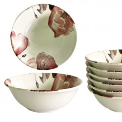 Керамична купичка розови цветя