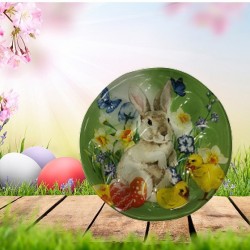 Великденско плато за 8 яйца с зайче