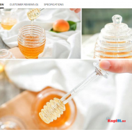 Буркан за мед с лъжица