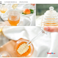 Буркан за мед с лъжица