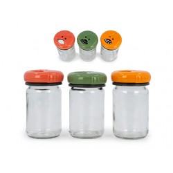 Бурканче за подправки с цветна капачка