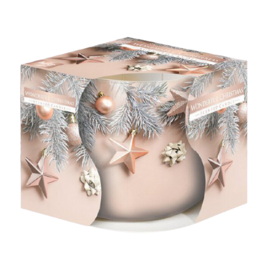 Ароматна коледна свещ със звездички