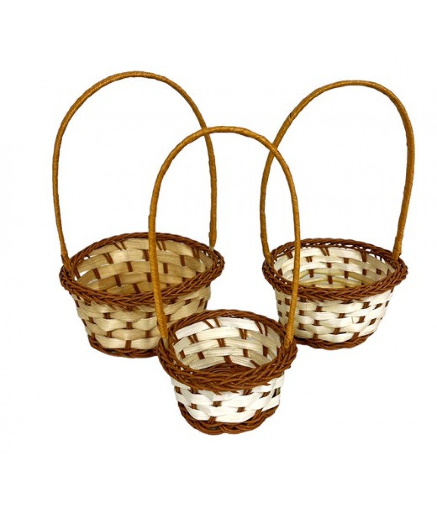 Плетена кошница за декорация
