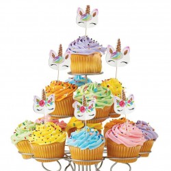 Метална поставка за мъфини на три етажа