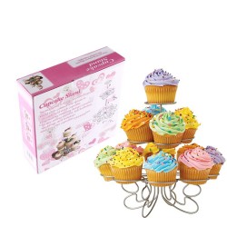 Метална поставка за мъфини на три етажа