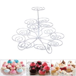 Метална поставка за мъфини на три етажа