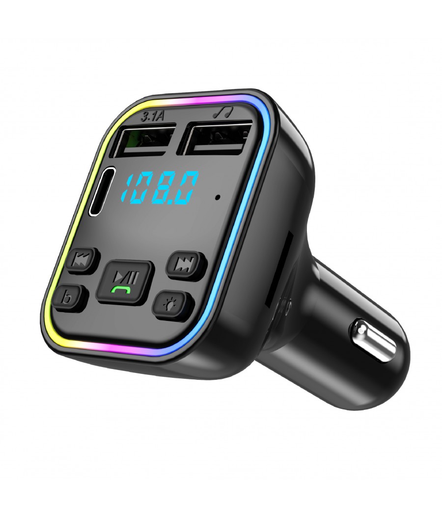 Автомобилен Bluetooth FM трансмитер 7 цвята