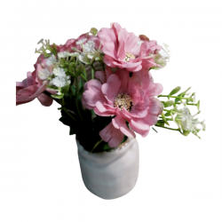 Цвете в  керамична саксия Гербер