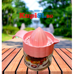 Стъклена лимонерка с пластмасов капак