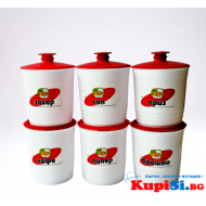 Надписани буркани за подправки 6 броя