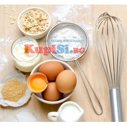 Метална кухненска бъркалка за яйца