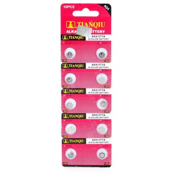 Батерии Алкални AG4, 377, LR626, LR66 1.55V Alkaline
