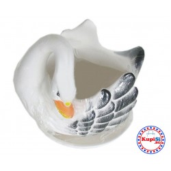 КЕРАМИЧНА САКСИЯ ЛЕБЕД