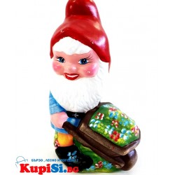 КЕРАМИЧНА ГРАДИСНКА ФИГУРА ДЖУДЖЕ С КОЛИЧКА