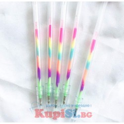 Химикалка Динозавър с шарено мастило 