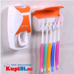 Диспенсър за паста и четки за зъби , органайзер за баня