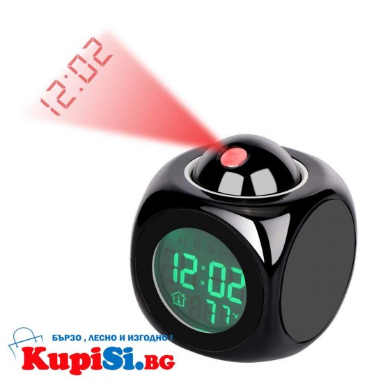 Часовник с проектор - LCD Дизайн , аларма , час , температура