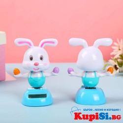 Соларна клатеща се фигурка - Зайче