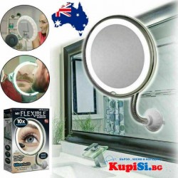 LED ОГЛЕДАЛО С ГЪВКАВА ДРЪЖКА