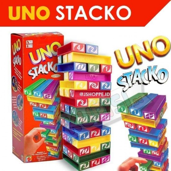 Семейна игра УНО КУЛА ОТ ПЛОЧКИ ''Uno Stacko' Семейна игра УНО КУЛА ОТ ПЛОЧКИ ''Uno Stacko'