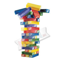 Семейна игра УНО КУЛА ОТ ПЛОЧКИ  ''Uno Stacko'