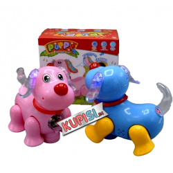 Музикална, светеща детска играчка Кученце