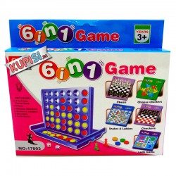 Комплект 6 в 1 детски настолни игри