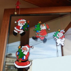 Силиконов коледен стикер за прозорец