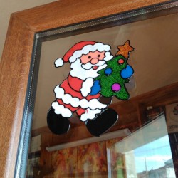 Силиконов коледен стикер за прозорец