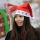 Коледна шапка със светещи звездички светеща парти шапка 37см