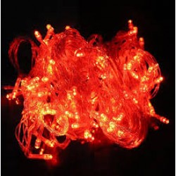 Коледни лампички червени