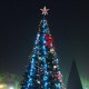 Светеща коледна звезда за елха връх за елха звезда на батерии