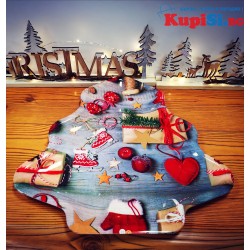 Коледен поднос с формата на елха