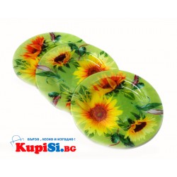 Стъклена чиния "Слънчоглед"
