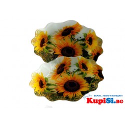 Стъклено плато "Слънчоглед"