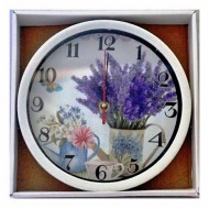 Стенен часовник "Лавандула" Ф-21см