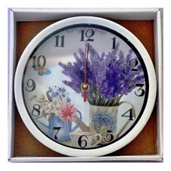 Стенен часовник "Лавандула" Ф-21см