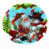 Стъклена купа с Коледни мотиви