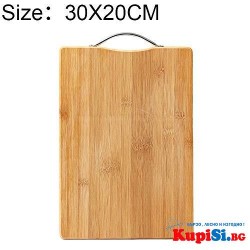 Бамбукова дъска за рязане със закачалка