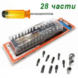 Комплект отвертка с накрайници в кутия - Гедоре