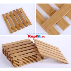 Дървена подложка за горещи съдове